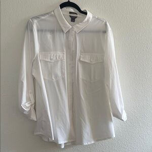 Eddie Bauer White Button Down Shirt